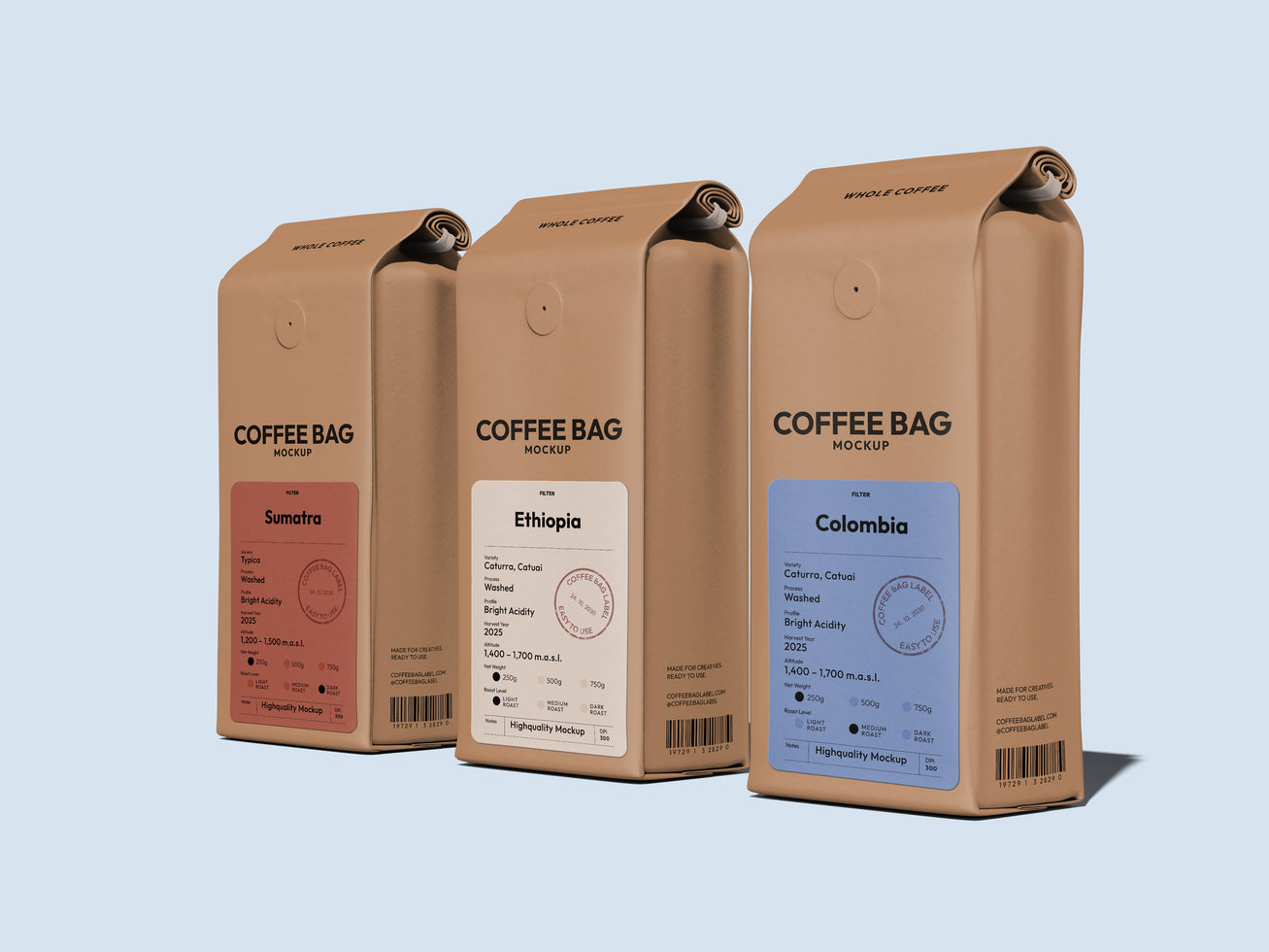 3 bags per month